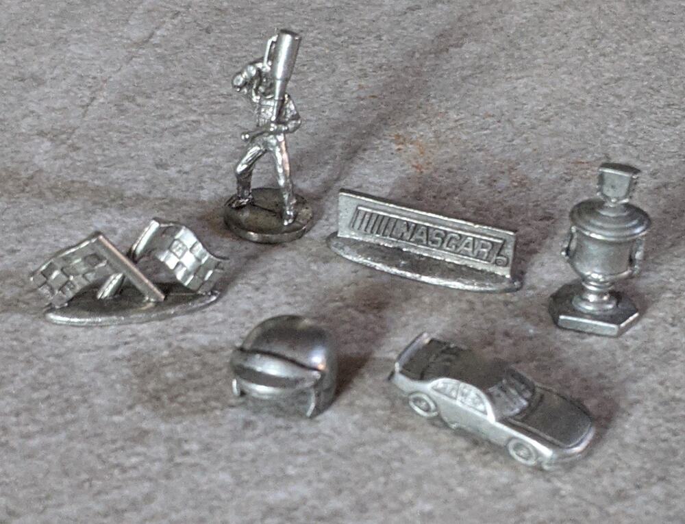 6 Nascar Monopoly Game Pieces